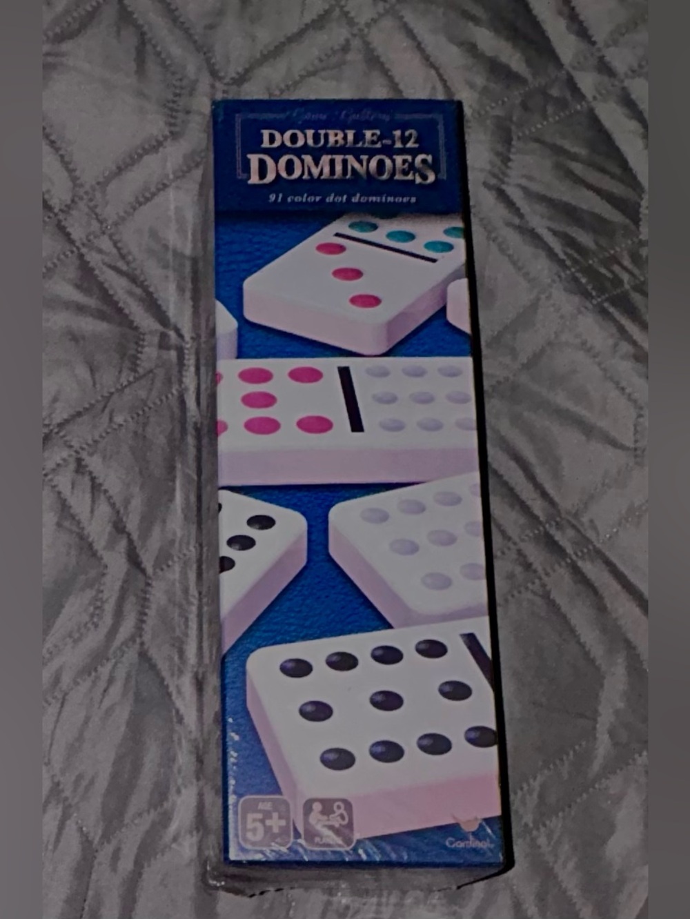 NEW Double-12 Color Dot Dominoes set 91 tiles